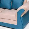 Sof&aacute; Seccional Almore New Irlanda 5 Cuerpos Beige Azul