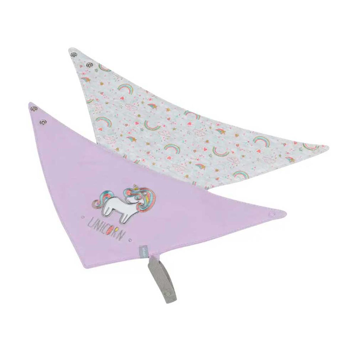 Bipack Baberos Impermeable Unicornio de Algodón Infanti