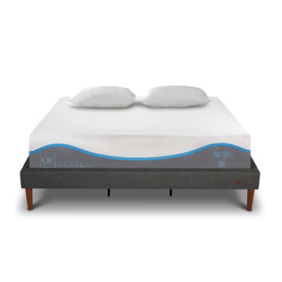 CIC Cama Europea CIC King Alaska + Almohadas