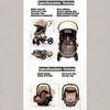 Coche Travel System con Accesorios Gris Luxury LuBabycas