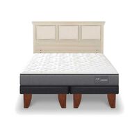 Cama Europea CIC Base Dividida King Anatomic + Respaldo Torino Alpino