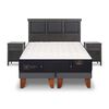Cama Europea CIC Base Dividida King Premium + Respaldo + 2 Veladores Torino