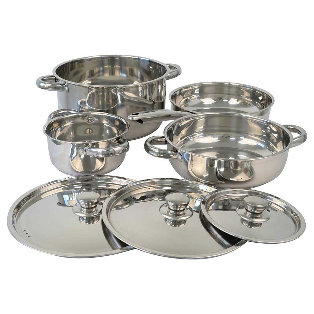 Bater&iacute;a de Cocina Acero Inox. Doral Malaga Prime 7 Piezas