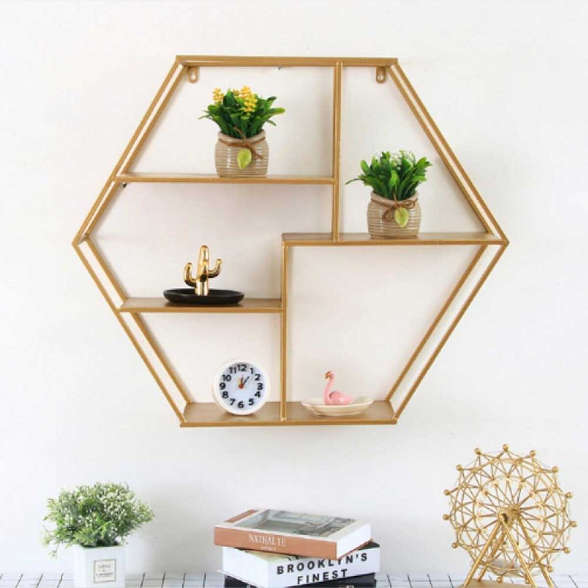 Repisa de Pared Hexagonal Grande Ankara Store