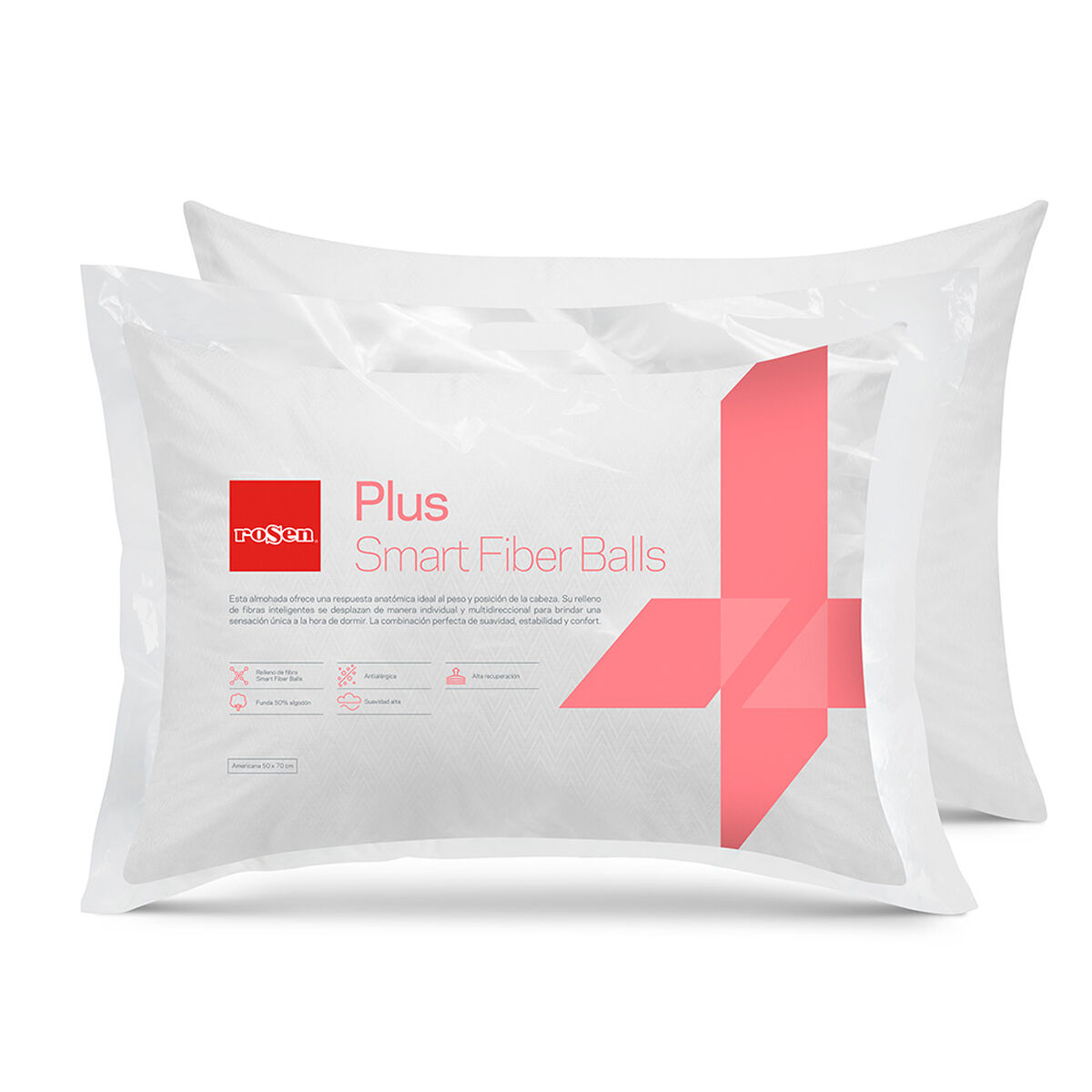 Almohada Rosen Soft Plus 50 x 70 cm
