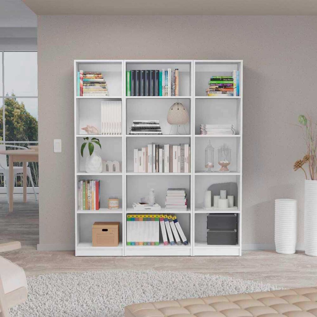 2 Estantes 45 cm + Estante 62 cm TuHome Home Blanco