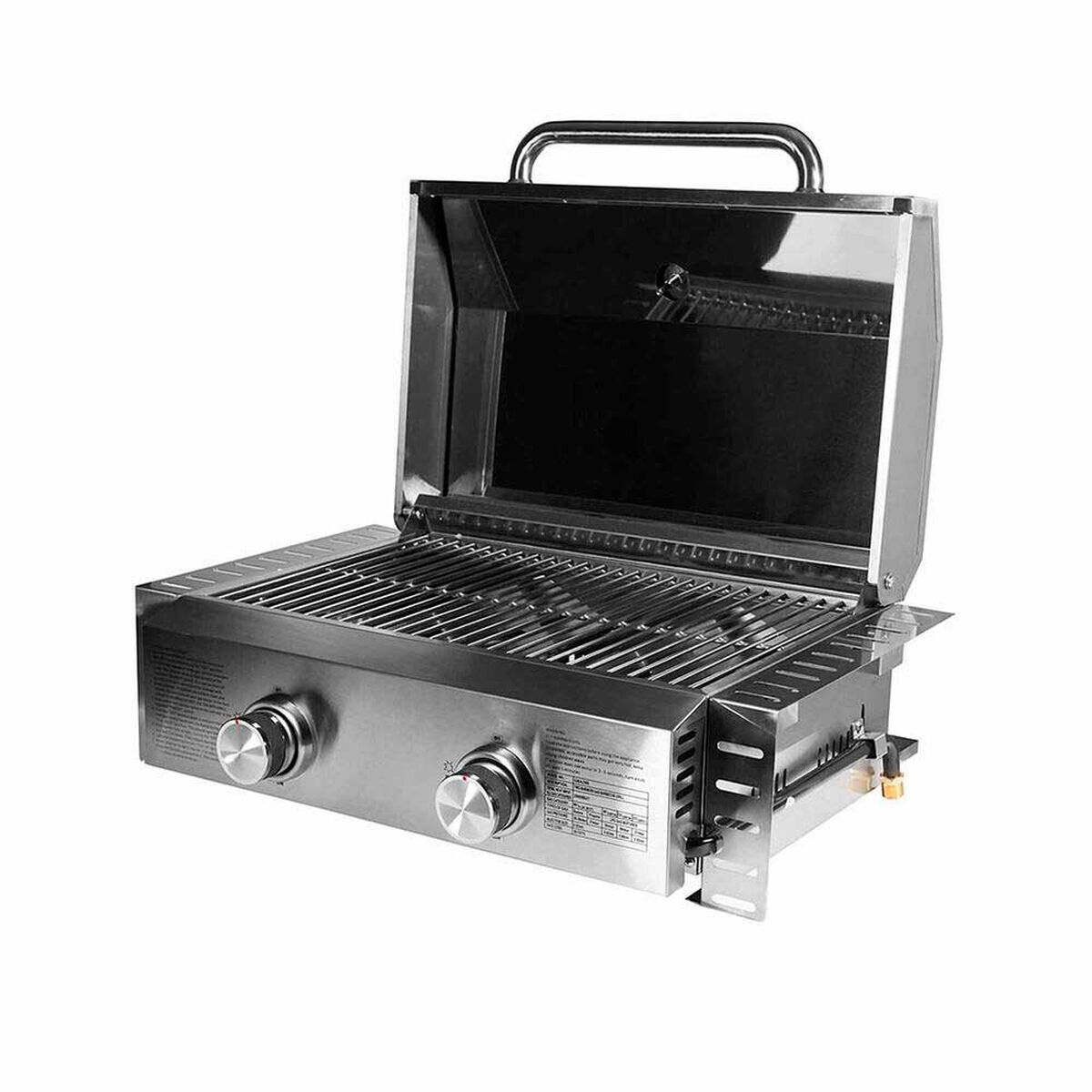 Parrilla a Gas FDV 2Quemadores GLP Acero Inoxidable