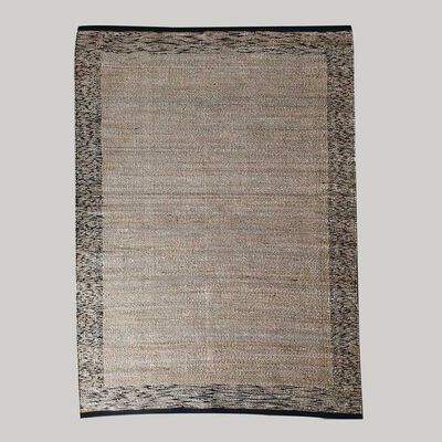 Bajada de Cama Idetex Melange 90 x 60 Negro y Beige