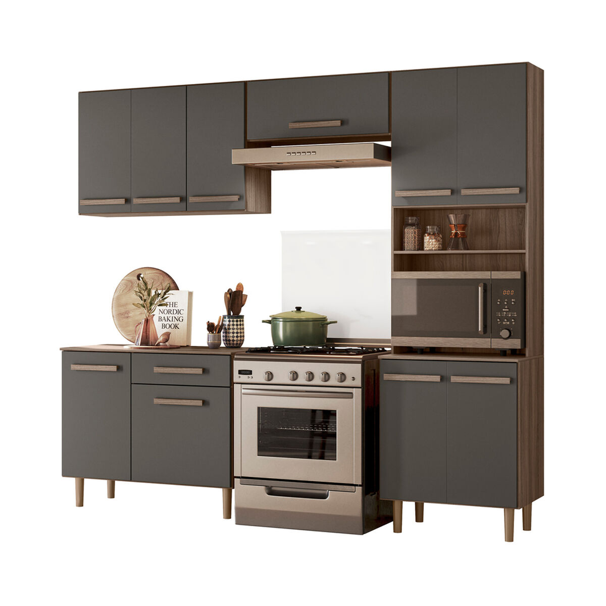 Kit De Cocina Vekkahome Lemon Gris