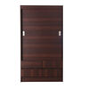Closet Caburgua 2 Puertas Corredera 4 Cajones Wengue