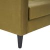 Sillón Bodevir Retro Felpa 1 Cuerpo Verde Musgo