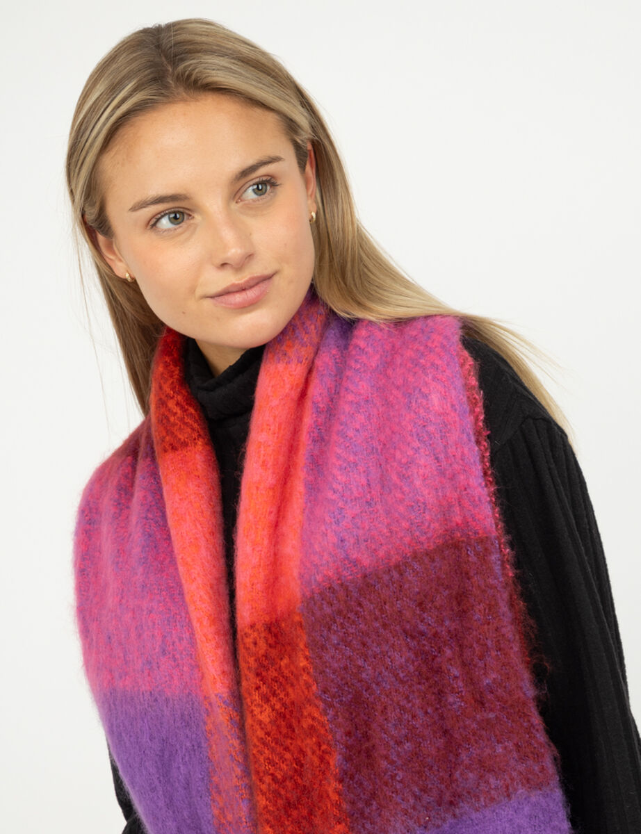 Bufanda Cuadros Mujer Bside