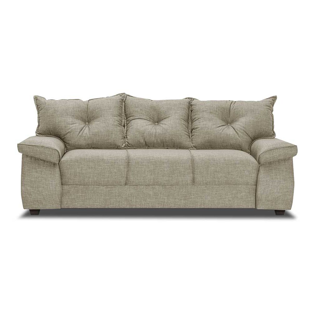 Juego de Living Innovamuebles Fortaleza Córdoba Sofá 3 Cuerpos + Sofá 2 Cuerpos + Butaca 1 Cuerpo Beige