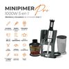 Minipimer 5 en 1 - 1000W