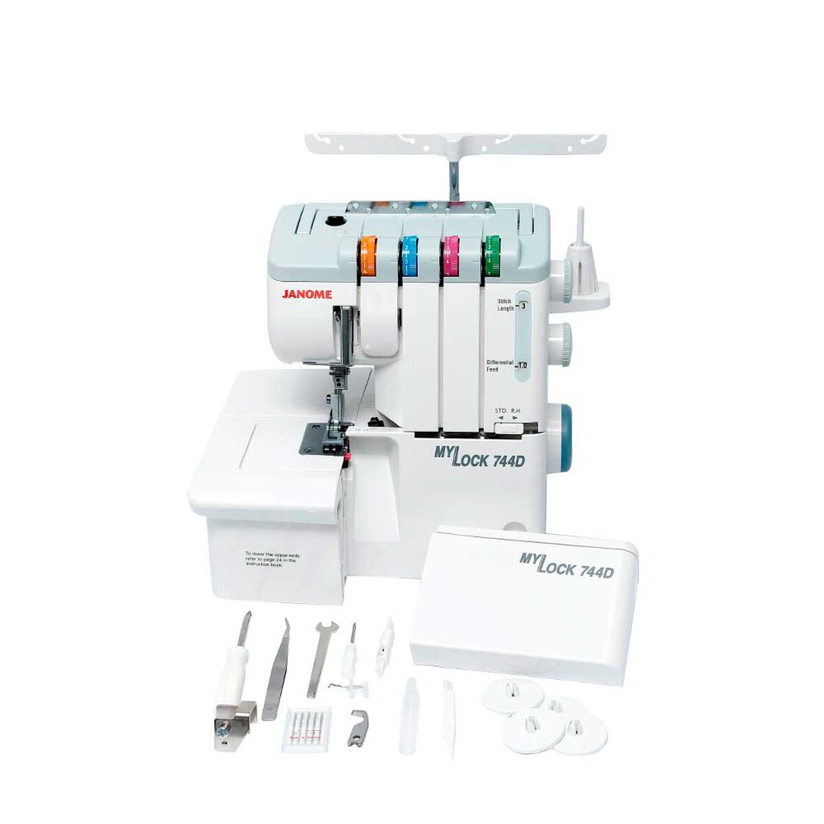 Máquina de Coser Overlock Janome 744D