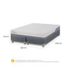 Cama Americana CIC Base Dividida 2 Plazas Excellence Plus + Plumón