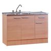 Mueble de Cocina Mobikit Kit 120 Derecho Beige 1 Cajones 3 Puertas