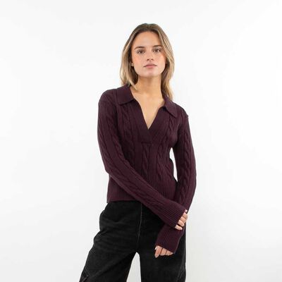 Sweater Cuello Mujer Icono