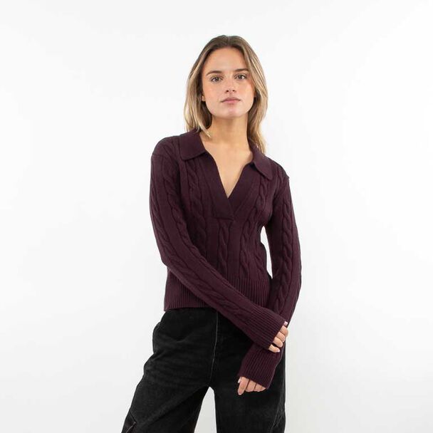 Sweater Cuello Mujer Icono