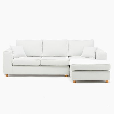 Sofá Seccional Barra Design Monaco Derecho 3 Cuerpos Crudo