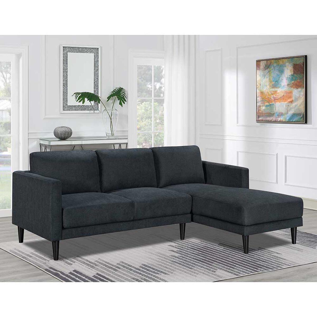 Seccional Derecho Casanova Amalfi 4 Cuerpos Gris