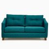 Juego de Living Barra Design Elena Sofá 2 Cuerpos + Dos Sillones 1 Cuerpo Petróleo