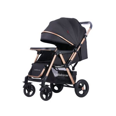 Coche de Paseo Reversible Rubik Negro LuBabycas