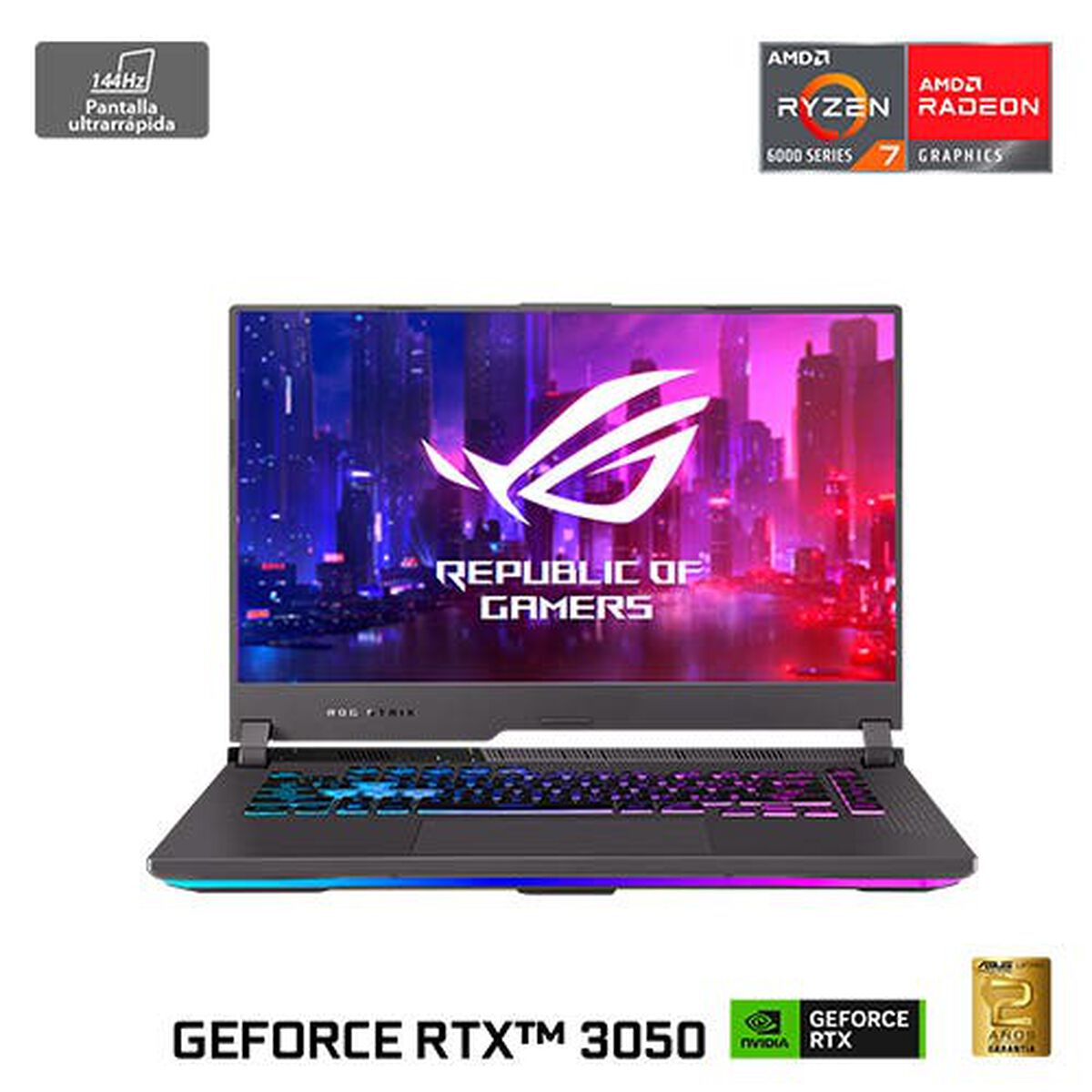 Notebook Asus ROG Strix G15 G513RC-HN092W Ryzen 7 16GB 512GB SSD 15,6"