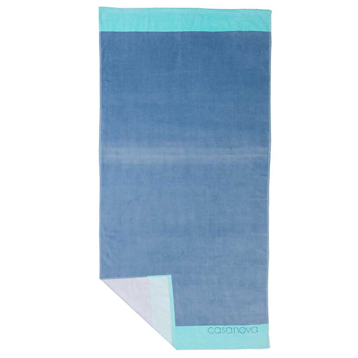 Toalla Playa Velour Casanova Blue 75 x 150 cm