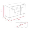 Combo Biblioteca + Archivador TuHome Bilbao
