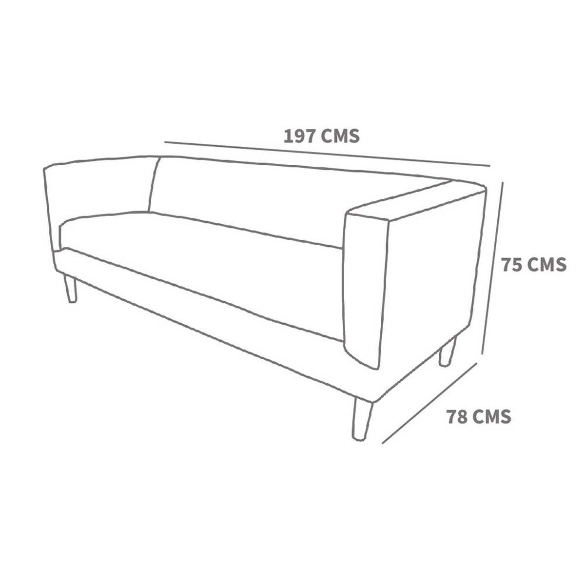 Sof&aacute; Latam Home Sorrento 3 Cuerpos Gris Claro