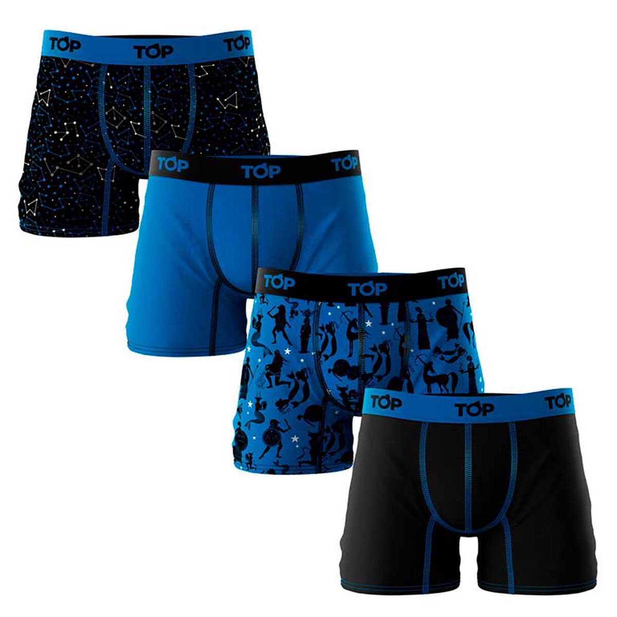 Pack 4 Bóxer Hombre Top