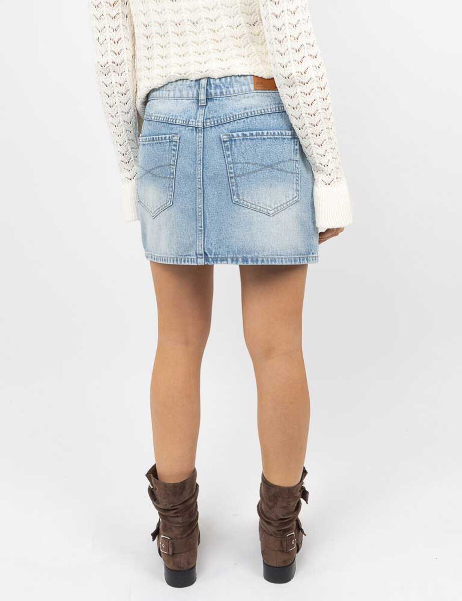 Falda Mini Denim Mujer Icono