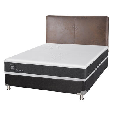 Imagen 2 del producto Box Spring CIC 2 Plazas New Ortopedic + Respaldo Baker