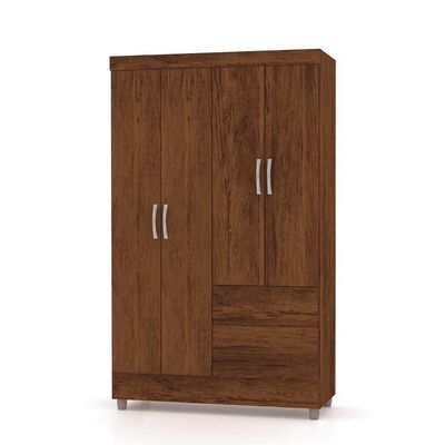 Clóset KEA Ideal 4 Puertas 2 Cajones Rustico