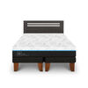 Cama Europea CIC Green Infinity 2 Plazas + 1 Respaldo Munich Gris