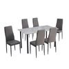 Juego de Comedor Zibel Titan 6 Sillas Gris