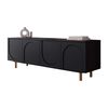 Rack TV Amuv Arcos Hasta 70" Negro