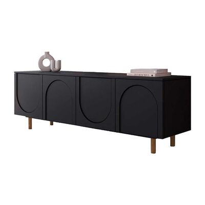 Rack TV Amuv Arcos Hasta 70" Negro