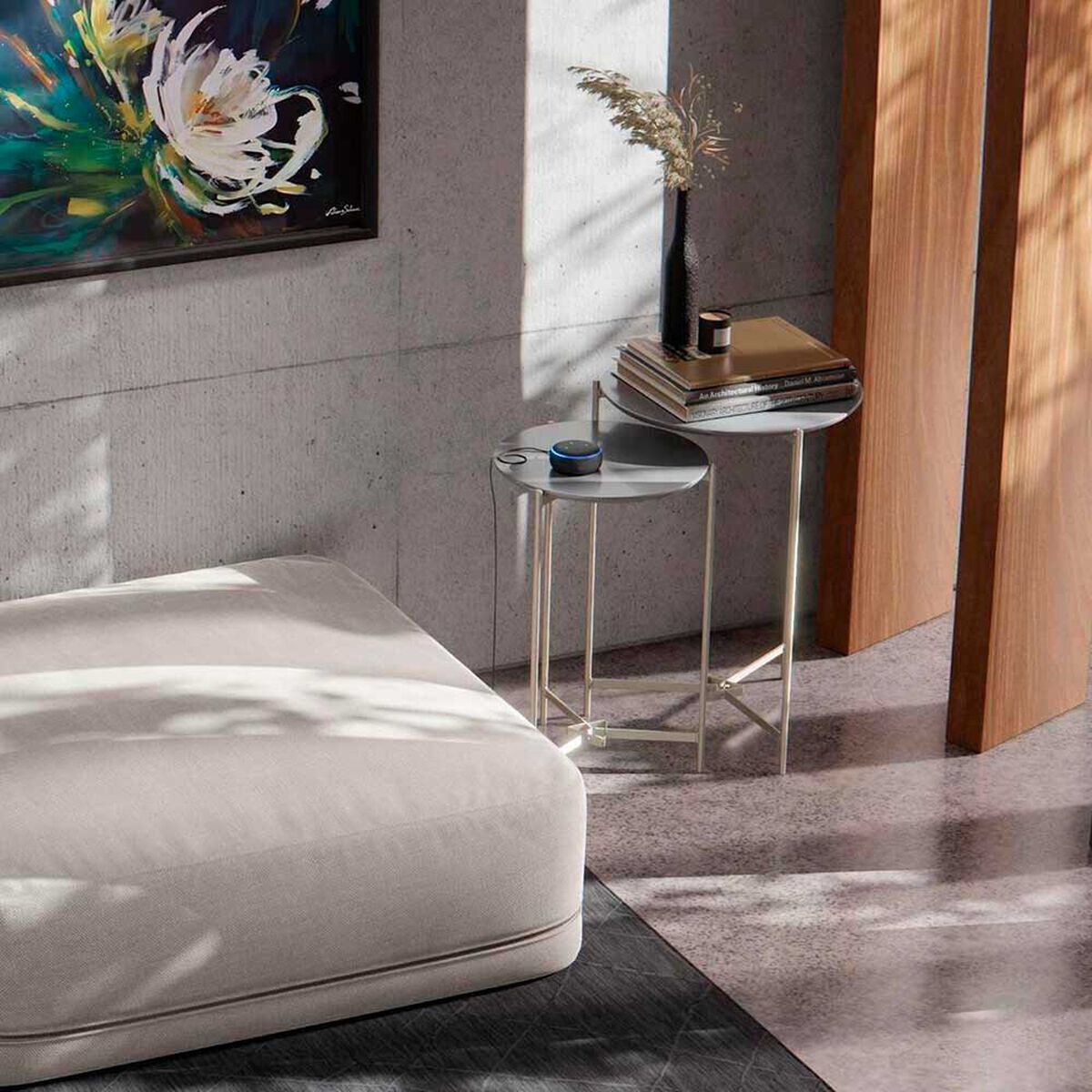 Set 2 Mesas Lateral Onessta Prisma Gris