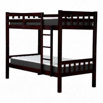 Imagen 1 del producto Combo Camarote Casanova 1 Plaza Af876 Capuccino + Pack 2 Colchones Celta 1 Plaza Evolution