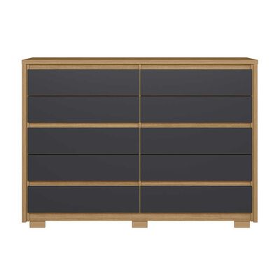 Imagen 2 del producto Cómoda Vekkahome Dueto 10 Cajones Negro Beige