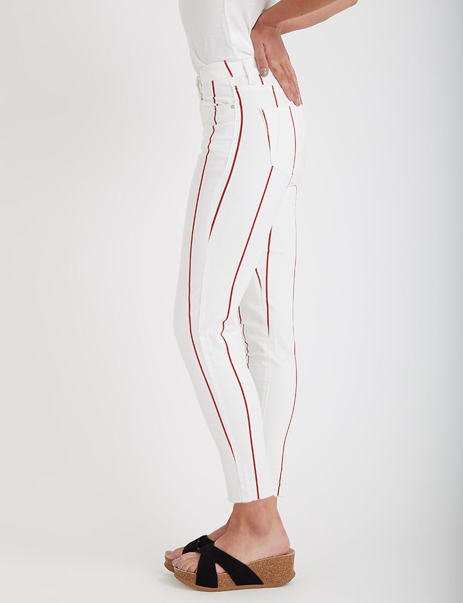 Jeans Líneas Rojas Icono