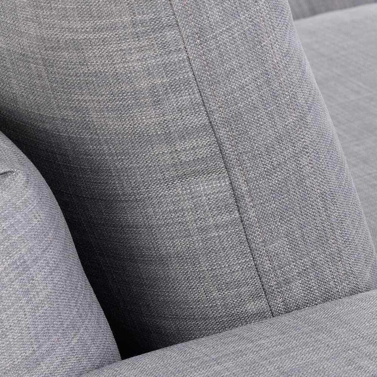 Sof&aacute; Seccional Izquierdo CIC Praga 5 Cuerpos Gris Claro