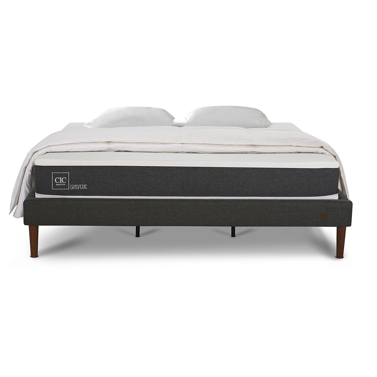 Cama Europea CIC King New Ortopedic + Textil