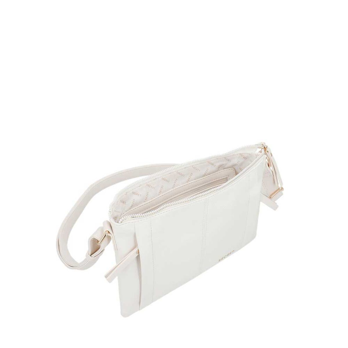 Cartera Bandolera Secret Albury SC7 Peque&ntilde;a Beige