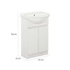 Vanitorio CIC Cannes 2 Puertas Blanco