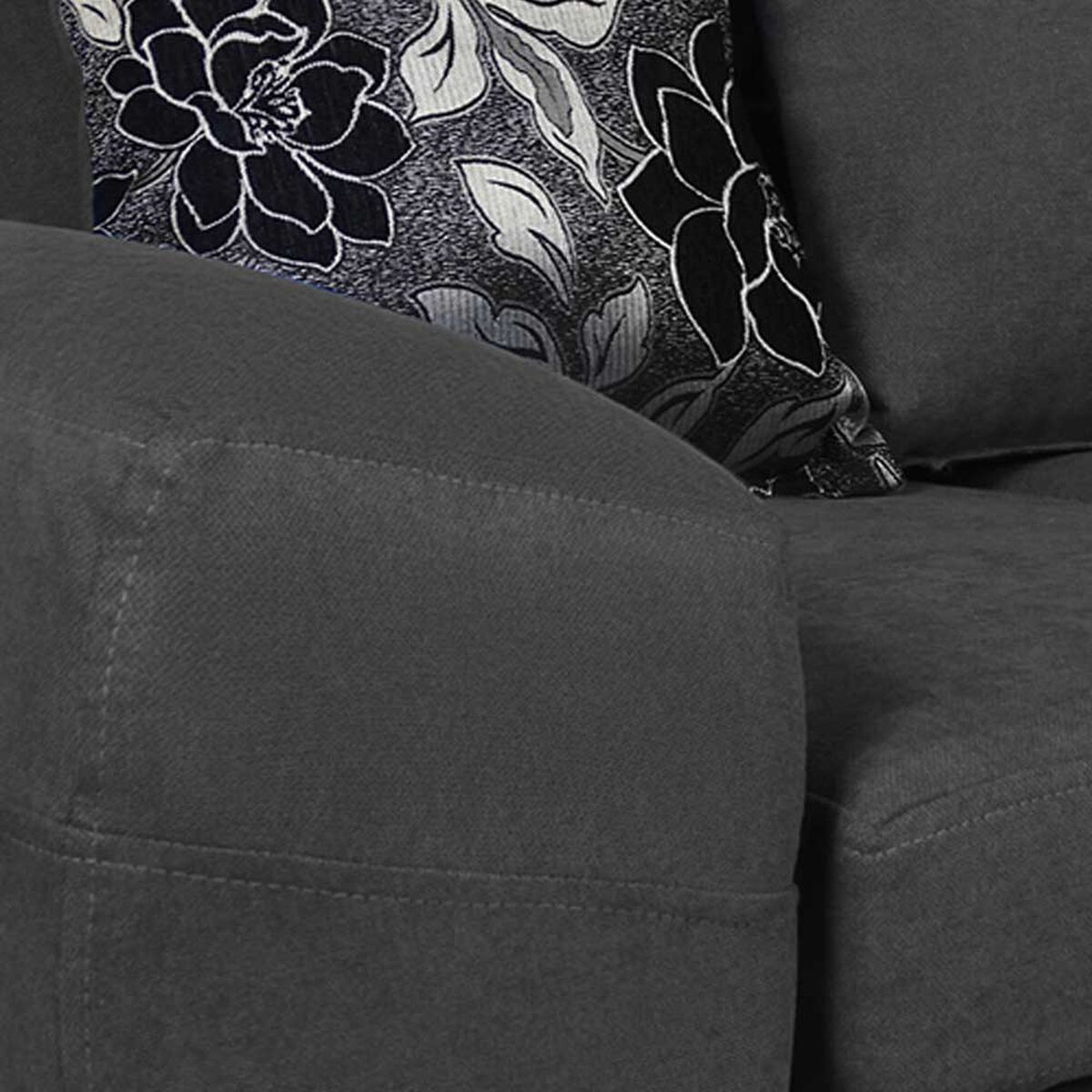 Sofá Elegant Detail Houston 3 Cuerpos Gris