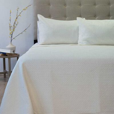 Imagen 1 del producto Quilt Doral 2 Plazas Liso Deluxe Crudo