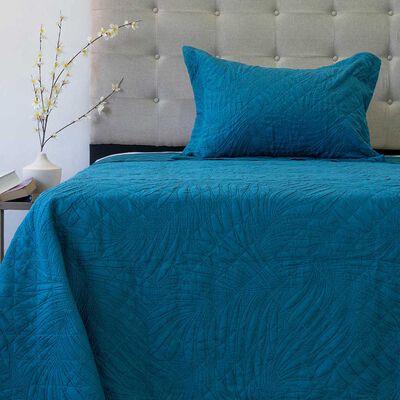 Quilt Doral 1,5 Plazas Azul Marino Bubbly